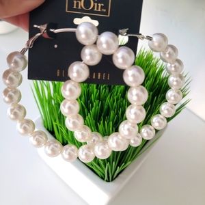 Pearl Hoop earrings